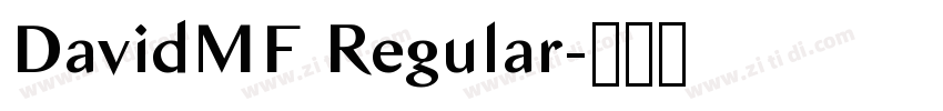 DavidMF Regular字体转换